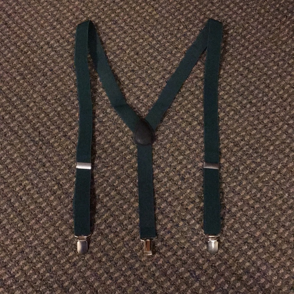 Dark Green Suspenders